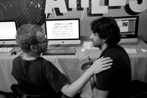 Frédéric Lecloux et Yohann Vuillemin, Arles, 2014 - photo © Philippe Lafrance