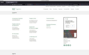 Page de contact du site de l'Agence VU', 30 décembre 2025